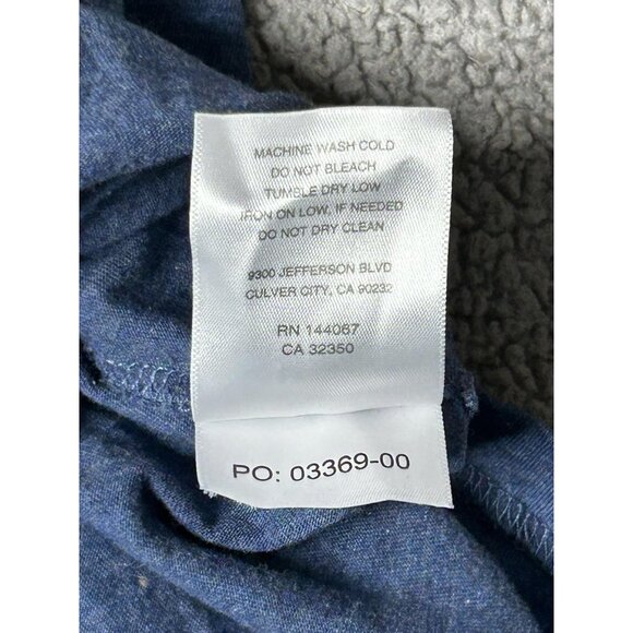 Outerknown Shirt Womens L Blue Sojourn Tee T-Shirt Pocket Pima Cotton Organic - Picture 6 of 10